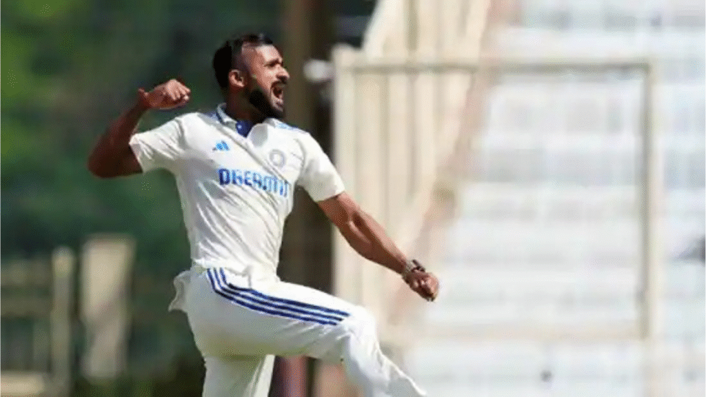 Akash Deep celebrate after taking wicket